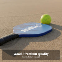 Long-Lasting Pickleball Paddle Set Lightweight Wooden Pickleball Racket Portable for Beginners, Families, Outdoor Play, Parks