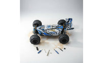 4 Pieces Rough-Terrain Tire Pattern Rubber RC Tires with Rims Abrasion Resistant Remote Control Car Accessory for Outdoor