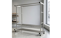 Foldable Clothes Drying Rack with Wheels Folding Clothes Drying Rack Space-Saving Furniture Multifunctional for Apartment