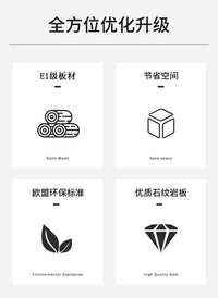 现代简约床头柜轻奢主卧床边几小户型家用创意皮收纳柜极窄床边柜 50CM绿色+白色岩板 整装