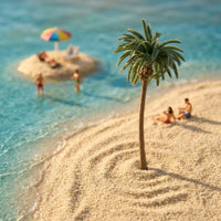 Finished Product Model Coconut Tree Handmade Sand Table Tree Model Realistic Design Miniature Palm Trees Mixed Sizes for Modelers, Hobbyists, Architects, Architectural Models, Dioramas, Fairy Gardens