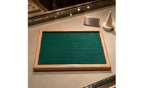 Band Slot Tray 90 Slots Wooden Band Tray Small Item Holder Walnut Wood Cloth-Lined Lined
