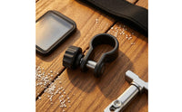 Circular-Shaped Universal Flashlight Clip Plastic and Metal Flashlight Mount Adjustable Light Holder