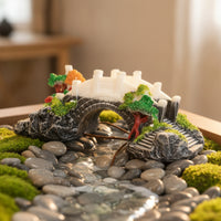 Aquatic Aquarium Landscape Bridge Realistic Design Aquarium Bridge Decoration