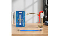 Lubrication Head with Hose Angled Lubrication Unitary Grip Hand Nozzle for Mechanics, Workshops, Garages