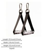2 Pieces Aluminum Alloy Cable Machine Handle Steel Hook Heavy Duty Gym Handles High Load Capacity for Home Workout
