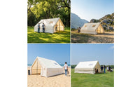 Inflatable Camping Tent with Pump Easy Setup Inflatable Camping Tent with Carry Bag Large for Campers, Families, Comfort Camping, Backyard