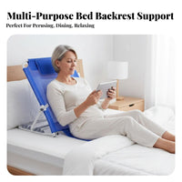Foldable Bed Lounger Includes Armrests Adjustable Backrest Breathable Mesh