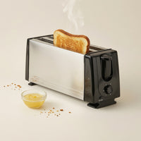 6-Setting Long-Slot Toaster Adjustable 2-Slice Toaster Cancel for Kitchen