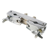 Drum Clamp Double-Sided Expansion Clamp Connecting Bracket Chrome-Finished Hardware Adjustable for Drummers, Stage