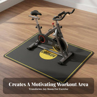 Noise Reduction Treadmill Mat Non-Slip Shock Absorbing Mat Long-Lasting Anti-Vibration Pad Extra Thick for Gym, Apartment