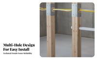 2 Pieces Double Post Shoe Inspector Approved Post Reinforcement Plate Pipe Protection Plate Code Compliant Framing Accessory