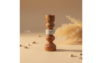 Travertine Candle Holder Timeless Travertine Candle Holder Heavy Weight Candlestick