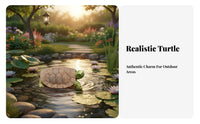 Weather-Resistant Floating Turtle Statue Long-Lasting Construction Floating Turtle Figurine Hand-Painted Resin Tortoise Model for Pool, Outdoor