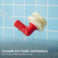 Water Tank Outlet Connector Leak-Resistant Seal Water Tank Connector Easy Installation Bulkhead Fitting for Aquarists, Gardeners, Hydroponics