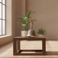 Brass Hand Call Bell Handmade Hand Bell with Clapper Antique Style for Buddhists, Collectors