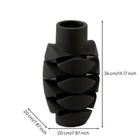 Sculptural Vase Modern Sculptural Flower Holder Layered for Hotel