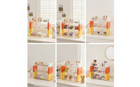 Three-Tier Desktop Storage Rack Clear Desk Storage Rack Modern Desktop Organizer Shelf Multi-Functional for Tea Station