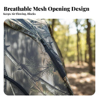 Mesh Expandings Spring-up Concealment Blind Portable with Carrying Bag Concealment Spring-up Hide Transparent Mesh Concealment Shelter Wide Viewing Angle for Wildlife Photographers, Bird Watchers, Nature Observers, Campsite, Outdoors, Woods, Fields