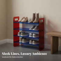 Multi-Tier Shoe Rack Space Saving Modern Shoe Shelf Easy Assembly Multi-Tier Storage Rack for Homeowners, Apartment Dwellers, Bedroom, Hallway, Closet