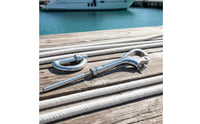 Stainless Steel Tensioning Fitting with Hook Corrosion-Resistant Wire Rope Tensioner Rust-Proof Screw Tensioner Easy to Install for Marine Rigging