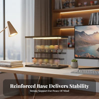 Acrylic Figurine Cabinet High-Clearness View Acrylic Figure Showcase Lighted Display Cabinet Universal Serial Bus