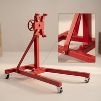 Engine Crane Decorative Model Crane with Chain Easy-Sliding Cherry Picker for Workshops, Displays