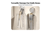 Suction Cup Waving Iron Holder Space-Saving Wall Mounted Hair Straightener Rack Strong Adhesion Washroom Vanity Organizer for Women, Adults, Washroom