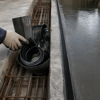 Customizable Rubber Waterstop for Construction - Internal, External, and Steel-Edged Options
