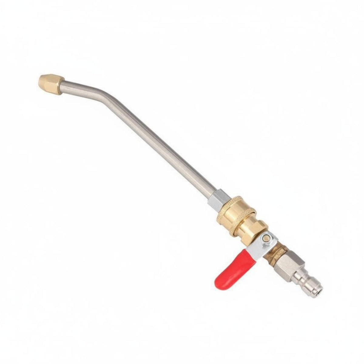 Brass Construction Pressure Washer Wand with Ball Valve Anti 1/4 Inch Quick Connect Spray Lance Leak Proof