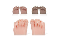 Nail Art Training Foot Realistic Design Silicone Practice Foot Lifelike Texture for Beauty School Students