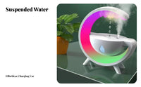Silent Operation Water Drop Backflow Humidifier Easy-to-Clean Reservoir Anti-Levitation Humidifier Automatic Shut-Deactivated for Bedroom