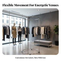 Detachable Portable Fitting Room Easy Assembly Mobile Changing Booth Sturdy Iron Frame Freestanding Dressing Room Blackout Material for Clothing Shop Owners, Boutique Managers, Shopping Malls, Temporary Shops, Trade Exhibition S, Outdoor Markets