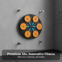 LED Light-up Targets Smart Music Boxing Machine Easy Installation Music Boxing Machine Shock Absorbing Pads Wall Mounted Punching Target for Adults, Kids, Beginners, Home Gym, Indoor, Workout, Living Room