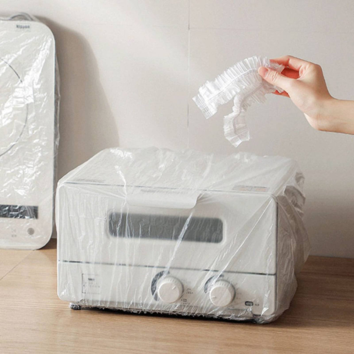 Dustproof Disposable Plastic Dust Cover Extra Large Disposable Appliance Cover Full Coverage for Movers, Renters, Kitchen, Pantry, Bedroom