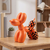 Balloon Dog Figurine Modern Balloon Dog Sculpture Creative for Art Lovers, Living Room, Bookshelf, Office