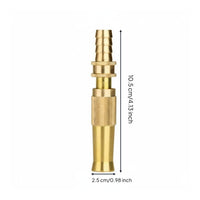 Multi-Purpose Brass Hose Nozzle Leak-Proof Car Wash Sprayer Heavy Duty for Gardeners, Homeowners, Window Washing