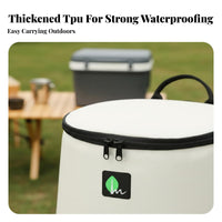Insulated Backpack Chiller Sturdy Cylinder Insulated Rucksack Large Capacity Round Insulated Rucksack for Picnickers, Beachgoers, Camping, Hiking