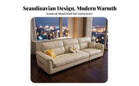 L-Shaped Chaise Sofa pet-resistant fabric Resistant L-Shaped Chaise Sectional Nordic design Living Room Furniture for Families, Small Spaces, Home, Lounge Area