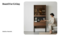 shelving unit with Bench Display Shelving Wall Unit Multi-Functional Storage Cabinet for Book Lovers, Office Managers, Living Room, Library