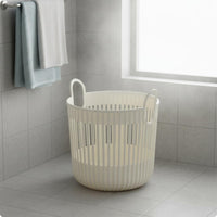 Slatted Laundry Basket Openwork Small Laundry Basket Easy to Carry