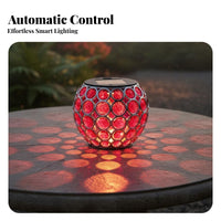 Auto On/deactivate LED Garden Sphere Light Energy Saving LED Garden Ball Waterproof for Patio, Balcony, Tabletop