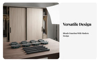 Wardrobe Door Wheel Kit Adjustable Dual-Direction Damping Wheel Set Wardrobe Door Hardware Set Long-Lasting Wear Resistant