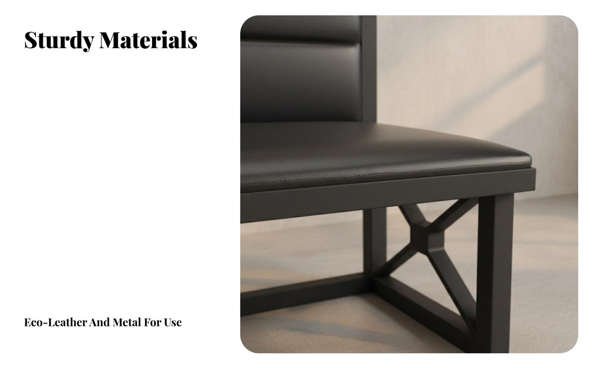 Industrial Design Dining Booth and Table Set Sturdy Table and Bench Set Wear-Resistant Cafe Seating Easy to Clean for Bar Owners, Diner, Eatery, Lounge, Breakfast Nook