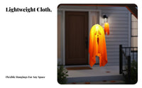 illuminated Hanging specter Luminous specterShaped Light set Outdoor Use Halloween decoration for Party Hosts, residents, spooky attraction, Garden, Indoors
