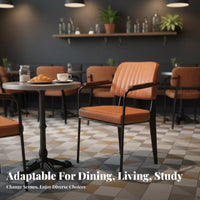 Retro Design utilitarian design Armchair Ergonomic spine supportrest Accent Chair With Armrests Indoor Seating dense Foam Filling for Homeowners, Apartment Dwellers, Readers, Dining Room, Bedroom, Home Office, Small Spaces