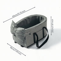 Pet Car Carrier Padded Soft-Sided Carrier Comfortable for Road Trips, Small Dogs