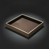 Jewelry Display Tray Brushed Gold Jewelry Organizer Tray Rectangular Open-Top for Jewelers, Retail Showcase
