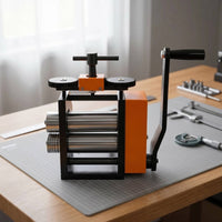 Adjustable Jewelry Rolling Mill with Crank Handle Compact Rolling Mill with Crank Handle Long-Lasting Tool Rust-Resistant for Jewelers