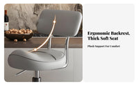 Adjustable Height Saddle Seat Stool Anti-Static Ergonomic Saddle Seat effortless Rolling Casters Seating Furniture sturdyDuty for Professionals, Salon Workers, Kitchen, Office, Workshop, Studio